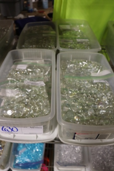All to go - 4 Totes of clear gems