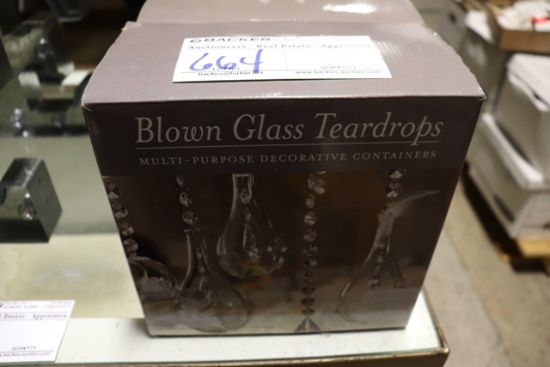 All to go - 5 Blown glass tear drops