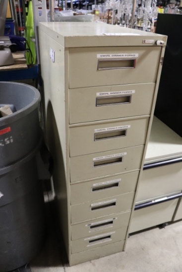 8 Drawer heavy duty metal file cabinet