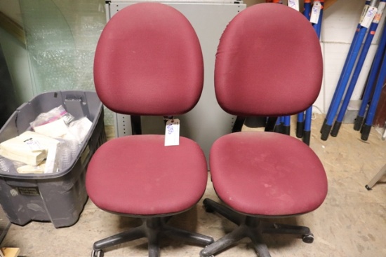 Times 2 - Burgundy office chairs