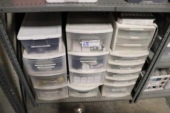 All to go - Clips, fuzzy sticks, brooches, bling, & plastic organizers