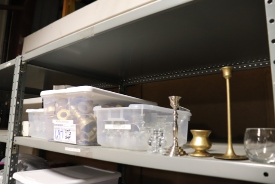 All to go - Glass, gold, & chrome candle holders