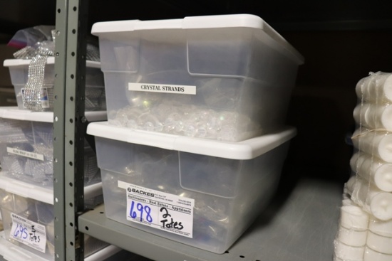 All to go - 2 Totes of crystal strands