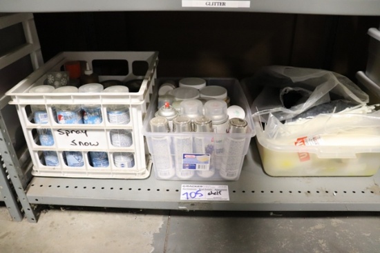 All to go - 3 Totes of spray snow, paint, & cable ties