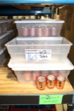 Times 13 - Totes of rose gold glazed tea light candles