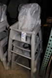 Times 2 - Rubbermaid grey high chairs with trays