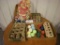 All to Go  Vintage Christmas Ornaments   Paper Santa's
