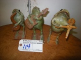 All to go  Stuffed Frogs Band Members (3)