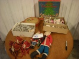 All to Go   Vintage Christmas Stuffed Figures, Scenic and Tin