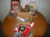 All to Go  Vintage Santa Face, Santa, Ornaments  (3 boxes)