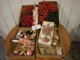 All to Go Vintage Christmas Garland, Ornaments  (4 boxes)