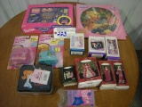 All to Go Barbie Phono Picture Albums, Barbie hallmark Christmas Ornaments,