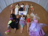 All to go  Misc Barbie and Ken Dolls (total 10)