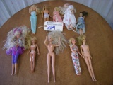 All to go  Misc Barbie Dolls (total 10)