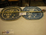 All to Go   Blue and White Platter