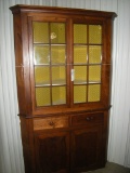 7' tall Pine Corner Cupboard/Cabinet
