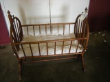 Wooden Baby Cradle