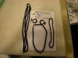All to Go   Black Necklace and Earrings