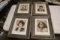 Times 4 - Framed wall pictures, Wyatt Earp/ Billy the Star/ Belle Star/ Ger