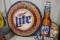 Times 2 - Miller Lite metal wall tins