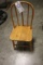 Pine child's bow back chair