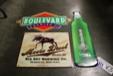 Times 3 - Heineken/ Boulevard/ Moose Drool metal wall tins