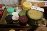 Box of assorted candles