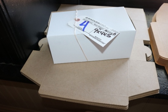 9x4x5 White pastry boxes