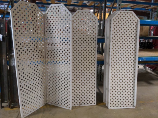 Times 9 - 7' tall poly 2 panel lattice