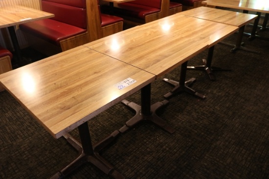 Times 4 - 27" x 30" Formica top tables
