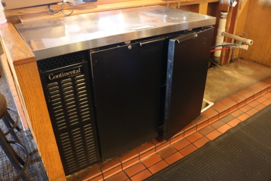 Continental BBC50 - 2 door back bar bottle cooler