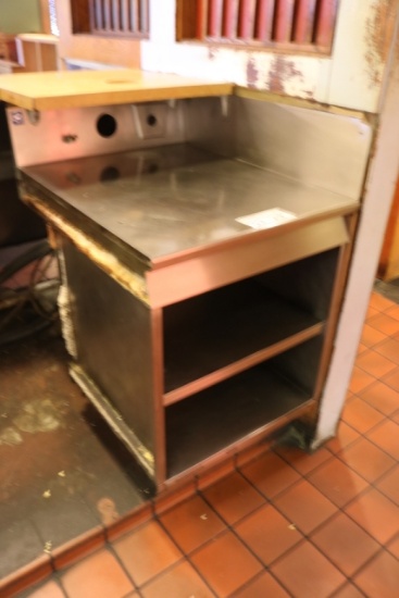 24" stainless table