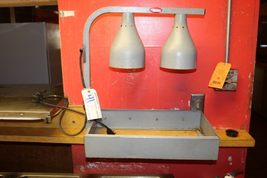 Hatco 2 bulb food warmer - no bulbs or pan