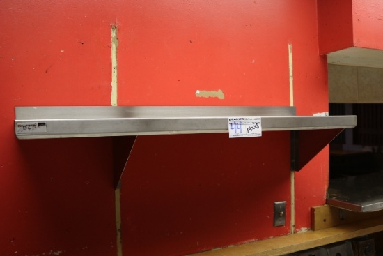 14" x 48" stainless wall mount shelf