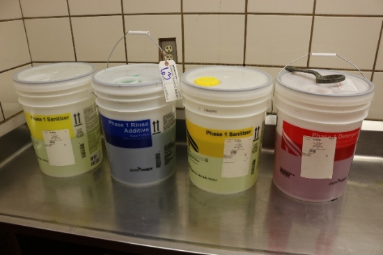 All to go - 4 buckets of Phase 1 dishwasher chemicals