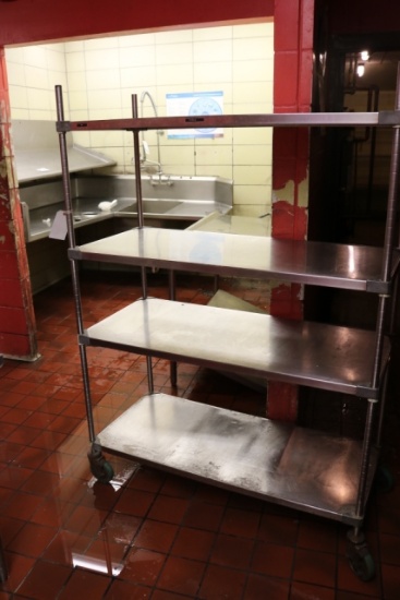 21" x 48" stainless portable rack