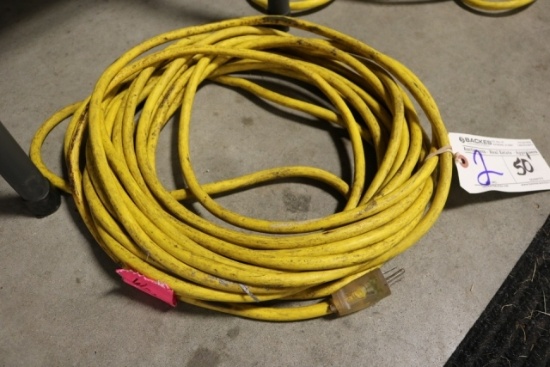 Approximate 50' yellow extension cord