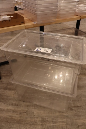 Times 2 - 18 x 26 x 14" deep food storage containers with lids