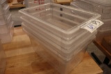 Times 4 - 12 x 18 x several depths acrylic food storage containers