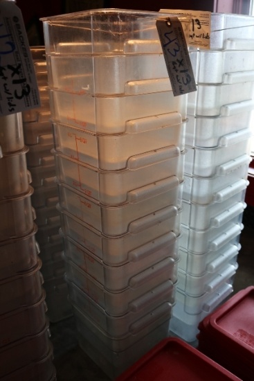 Times 13 - 6 quart food storage containers with lids