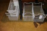 All to go - 4 white wire baskets for chest freezer