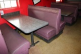 Times 5 - 6 person purple booths with tables in west side building