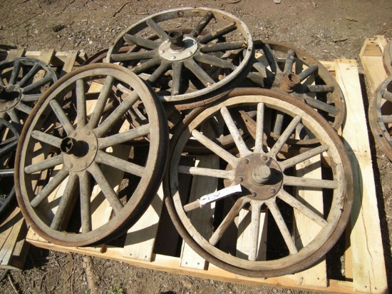 Times 6-Wood spoke wheels 3-24 2-22 and 1-20 inch