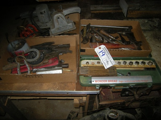 4 boxes of misc. tools