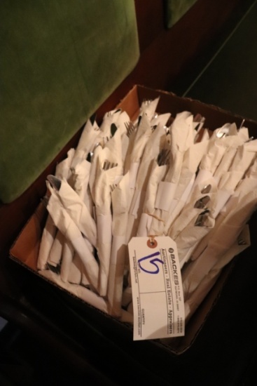 All to go - silverware - still wrapped in napkin