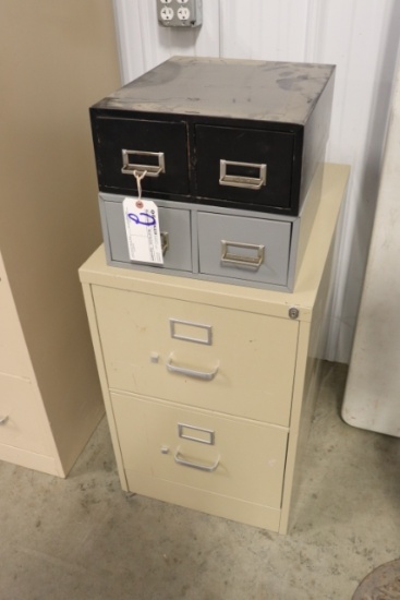 All to go - 2 drawer file cabinet & 2) 2 drawer organizers