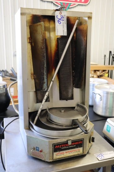 Autodoner 3PG vertical gas broiler - needs cleaned