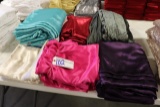 All to go - Misc. colored satin table linens