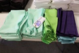 All to go - Shade of green, blue, & purple table runners