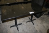 Times 2 - 30x30 Black marble dining table, Art Marble furniture